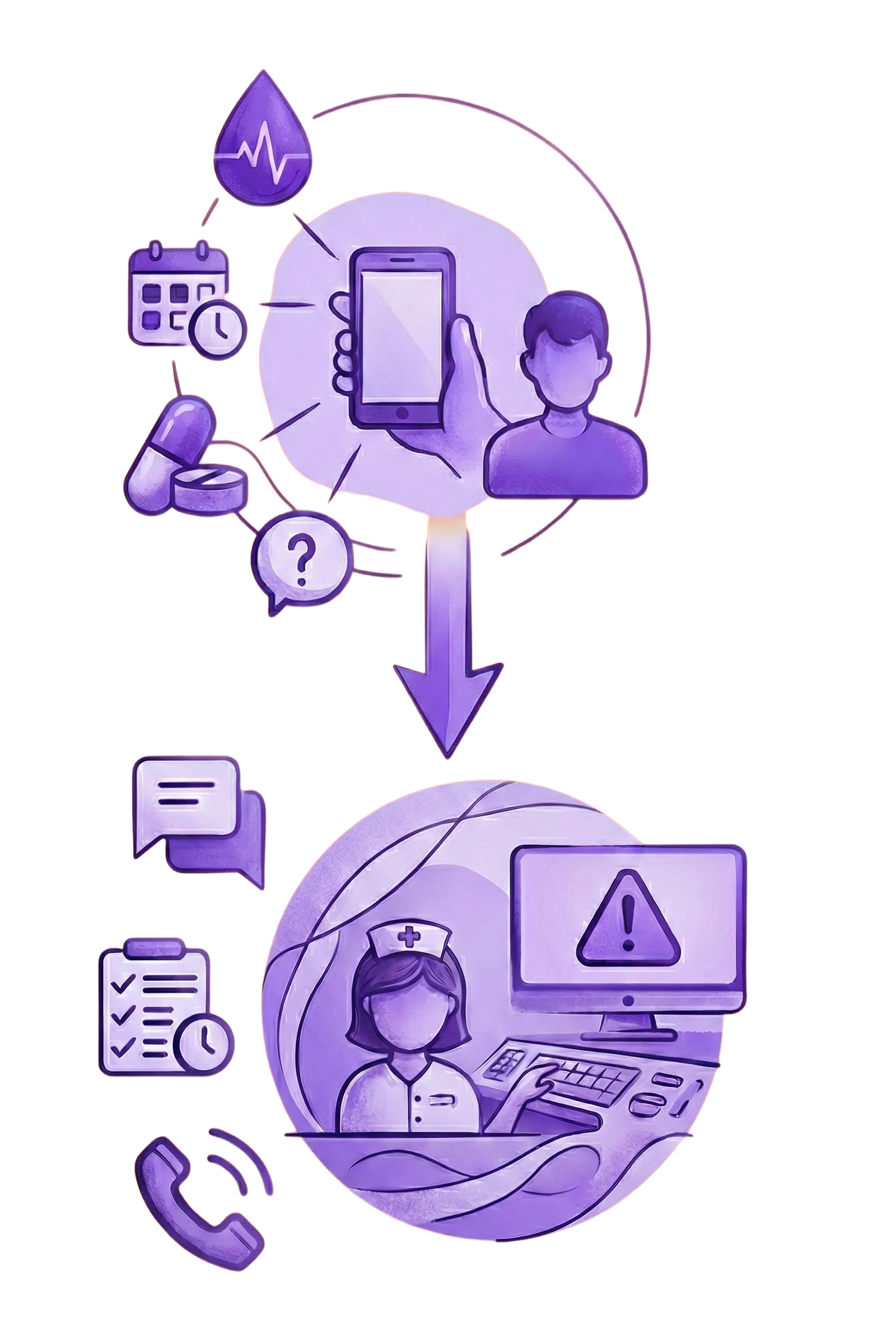 Patient app on mobile